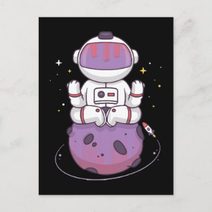Space Yoga  Postcard