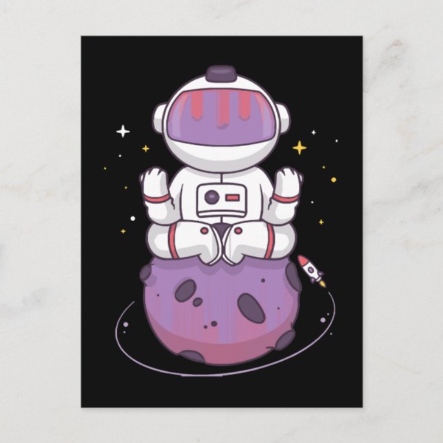 Space Yoga  Postcard (Front)
