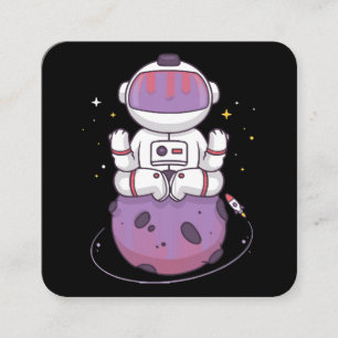 Space Yoga  Square Business Card