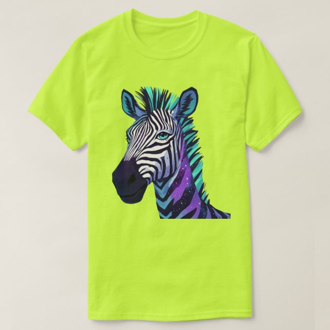 Space Zebra T-Shirt (Design Front)