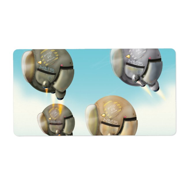 Spacecraft flying through a planet (Front)