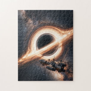 Spacecraft Navigating a Supermassive Black Hole Jigsaw Puzzle