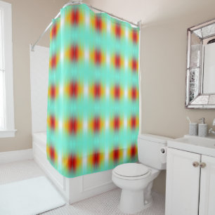 Spacecraft Reentry Plasma Field Colours Abstract Shower Curtain