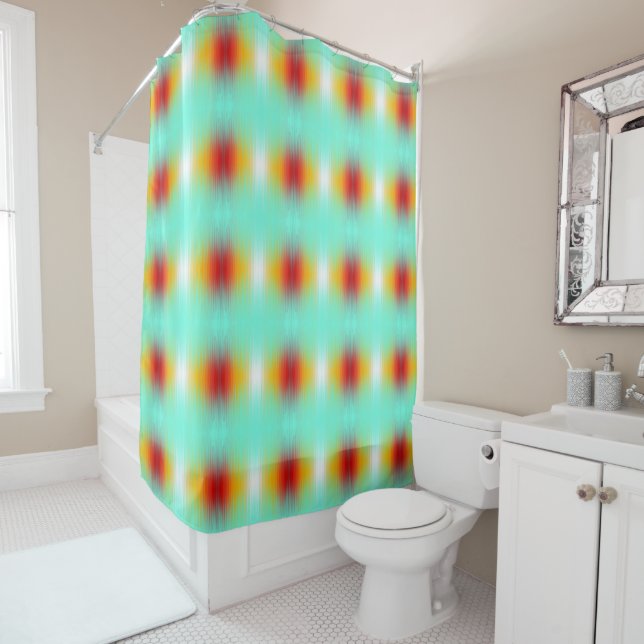 Spacecraft Reentry Plasma Field Colours Abstract  Shower Curtain (In Situ)