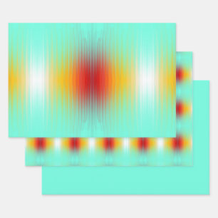 Spacecraft Reentry Plasma Field Colours Art Wrapping Paper Sheet