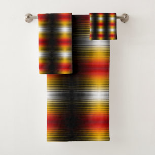 Spacecraft Reentry Plasma Field Colours Pattern Ar Bath Towel Set