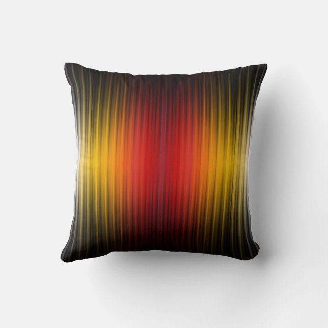 Spacecraft Reentry Plasma Field Colours Pattern Ar Cushion (Back)