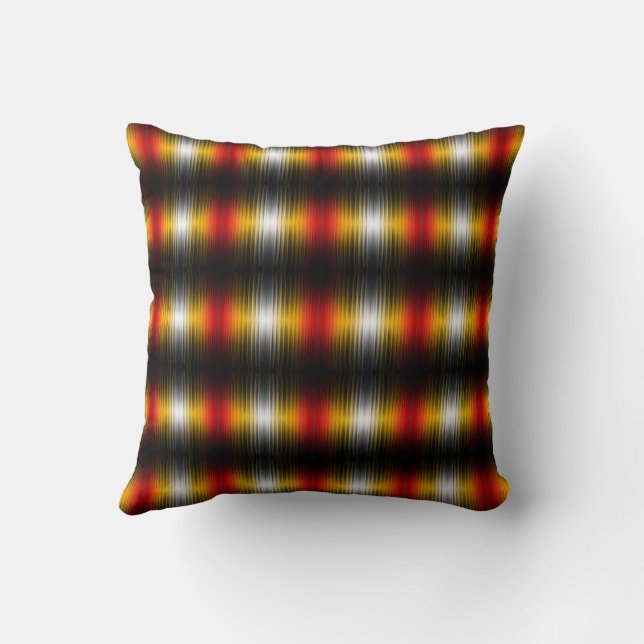 Spacecraft Reentry Plasma Field Colours Pattern Ar Cushion (Back)