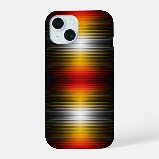 Spacecraft Reentry Plasma Field Colours Pattern Ar iPhone 15 Case (Back)