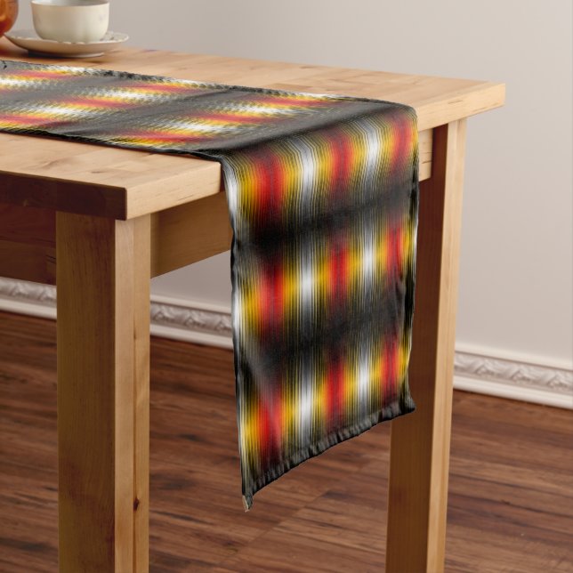 Spacecraft Reentry Plasma Field Colours Pattern Ar Short Table Runner (In Situ)