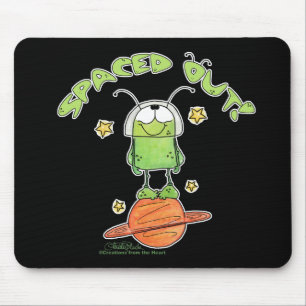 Spaced Out Alien Mouse Pad