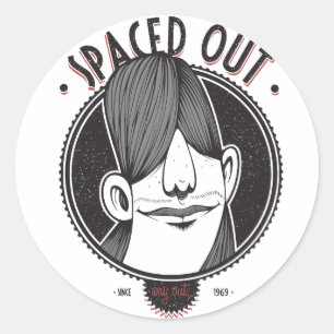 Spaced Out Classic Round Sticker