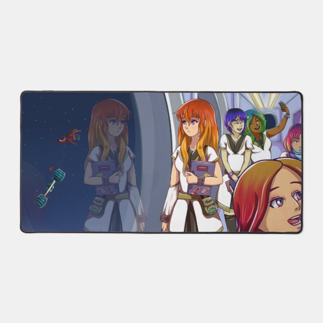 Spaced Out Desk Mat (Front)