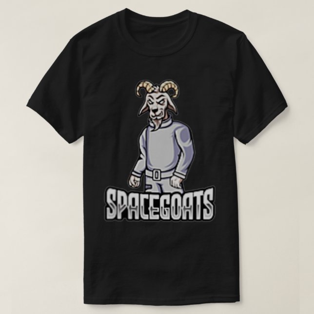 SpaceGoats 1st Edition Zip  T-Shirt (Design Front)