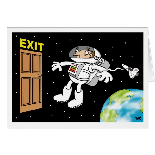 Spaceman Card (Front Horizontal)