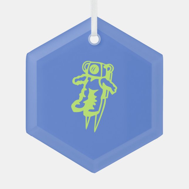 Spaceman Christmas Tree Ornament (Front)