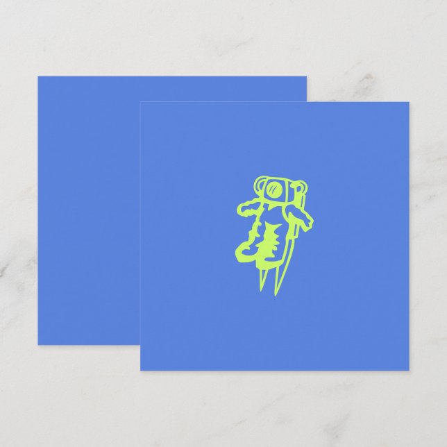 Spaceman Flat Card (Front/Back)