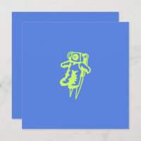Spaceman Flat Card