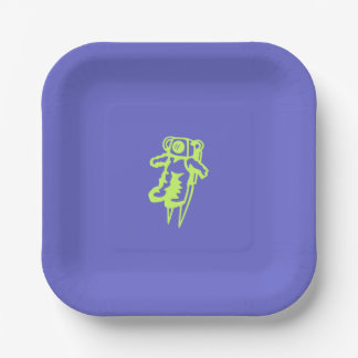 Spaceman Paper Plate