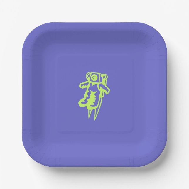 Spaceman Paper Plate (Front)