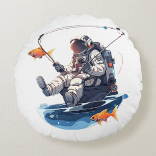 spaceman round cushion