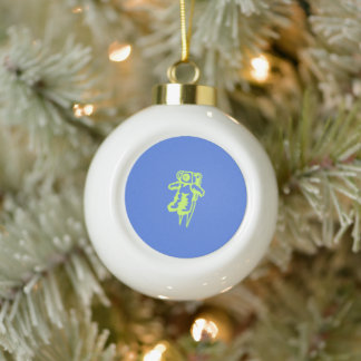 Spaceman Snowflake Framed Ornament