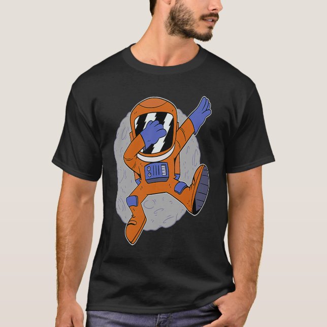 spaceman space astronaut dab dabbing T-Shirt (Front)