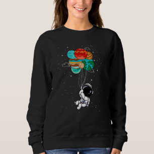Spaceman Space Astronaut Solar System Girls Boys Sweatshirt