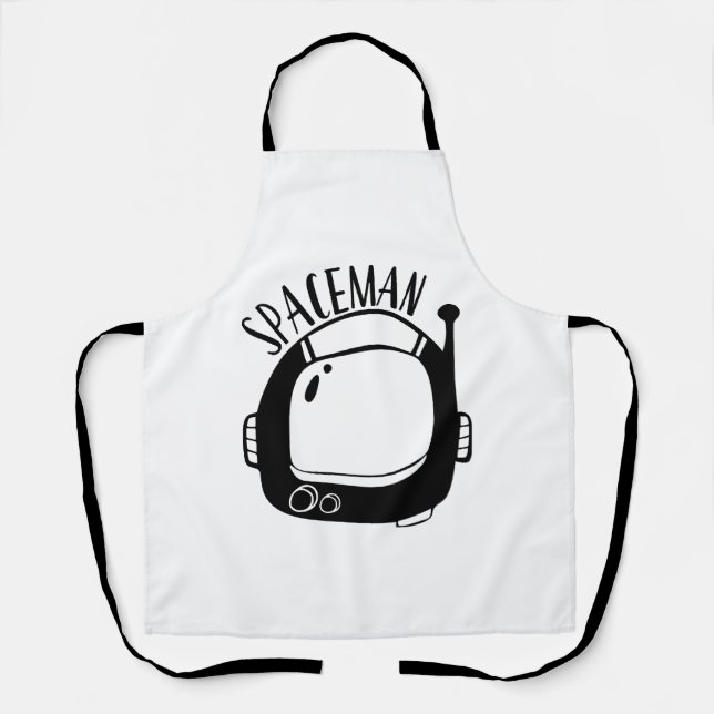 Spaceman Vintage Apron (Front)