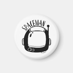 Spaceman Vintage Magnet