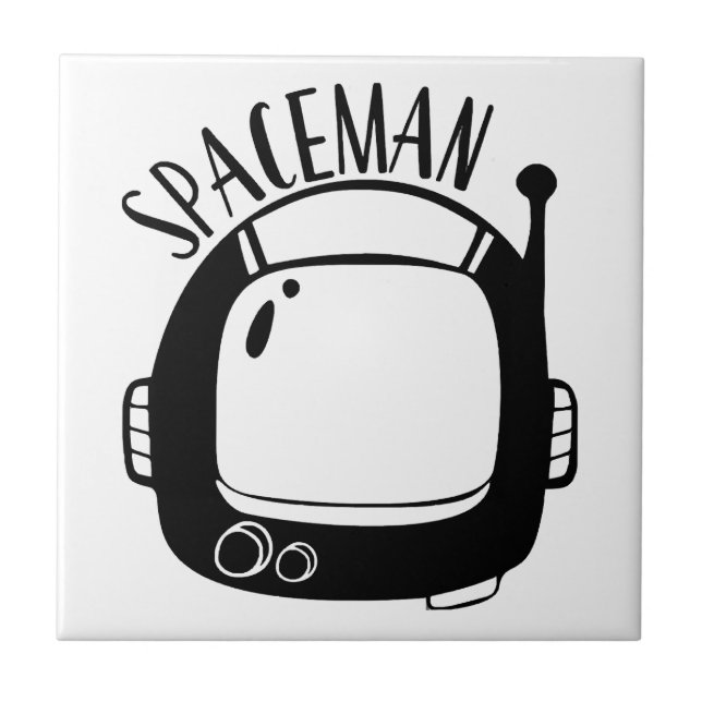 Spaceman Vintage Tile (Front)
