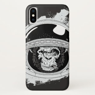 Spacemonkey Black and white Case-Mate iPhone Case