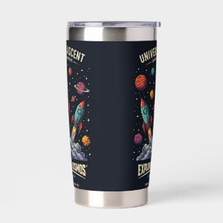 SpaceRocket Launch Explore Cosmos Dark Tumbler