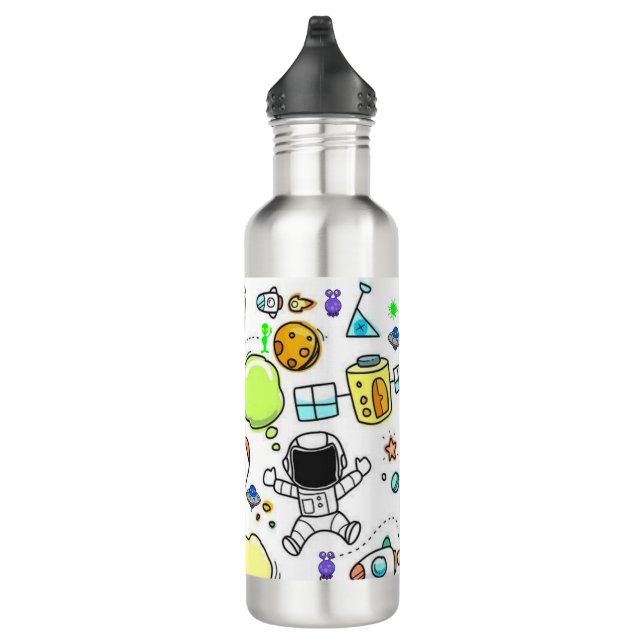 Spaceship Astronaut  Water Bottle (Right)