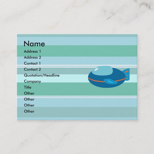 Spaceship Business Cards (Front)