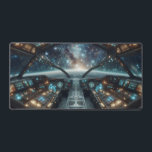 Spaceship Cockpit , Science Fiction Design  Desk Mat<br><div class="desc">Transform your workspace into an imaginative realm with our vibrant science fiction design desk mat! Featuring futuristic landscapes, colourful alien worlds, and cosmic elements, this desk mat is perfect for adding a touch of adventure to your office, workstation, or kids' table. Made from high-quality materials, it provides a smooth surface...</div>