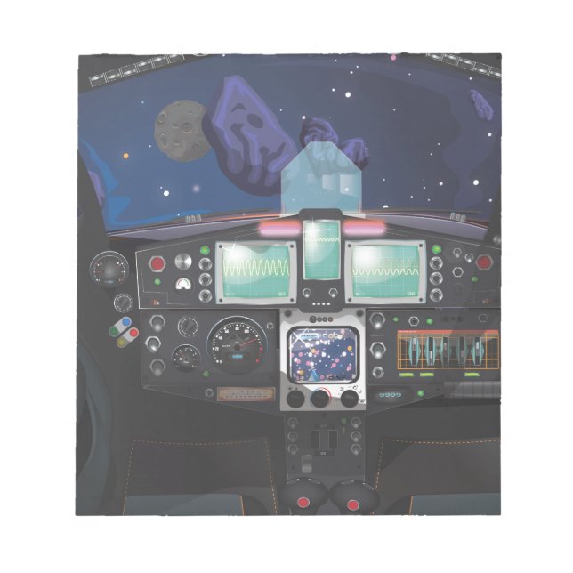 Spaceship Console Notepad (Front)