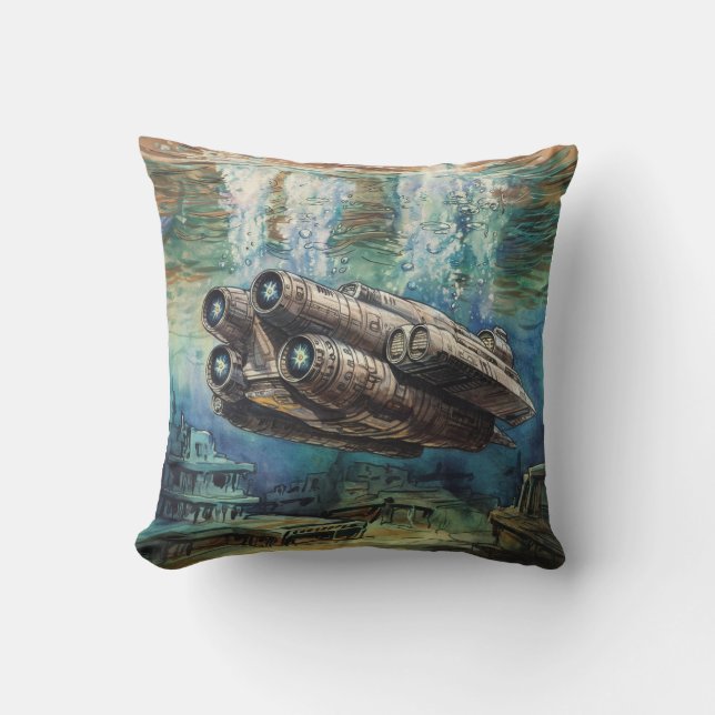 spaceship cushion (Front)
