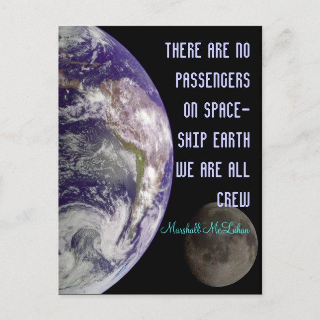 spaceship earth postcard (Front)
