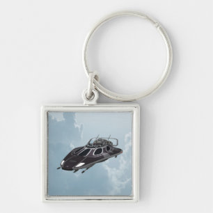 Spaceship Key Ring