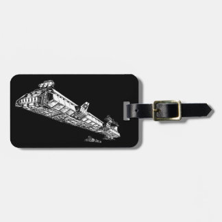 Spaceship Luggage Tag