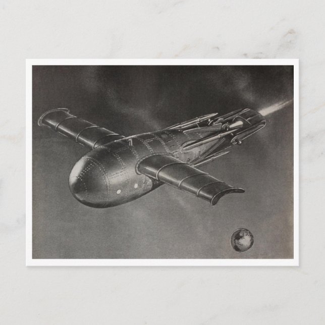 "Spaceship"  Postcard (Front)