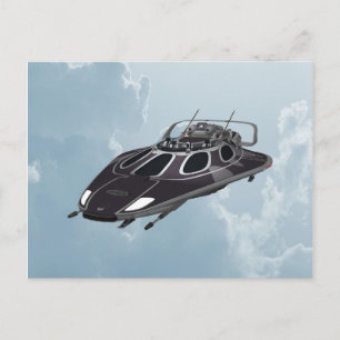 Spaceship Postcard
