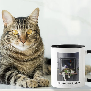 Spaceship Tabby Cat Green Alien Stuffie Sci-Fi Mug