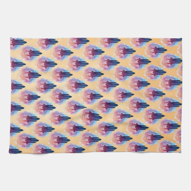 Spaceship Tea Towel (Horizontal)