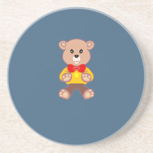 Spaceship Teddy Bear Coaster