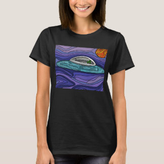Spaceship UFO Alien UAP paranormal T-Shirt