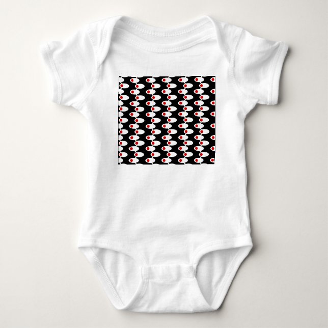 Spaceships  baby bodysuit (Front)