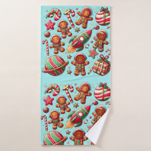 Spaceshuttle christmas bath towel
