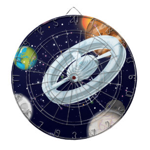 Spacestations and Planets Dartboard